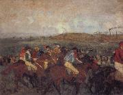 Edgar Degas Gentlemen-s Race painting